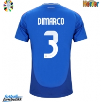 Italia Federico Dimarco #3 Hjemmedrakt EM 2024 Kortermet